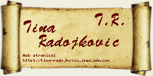 Tina Radojković vizit kartica